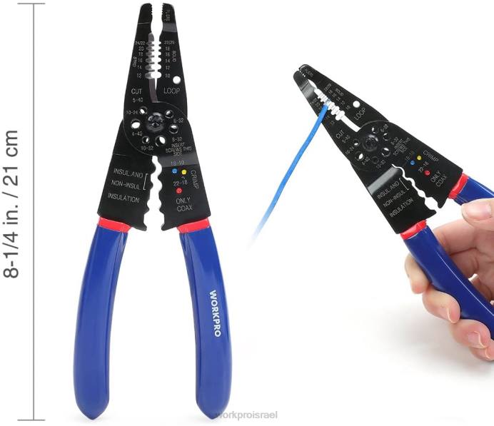 מוֹעִיל WORKPRO 582 יחידות מסופי כיווץ מחברי חוטים ערכת תיקון חשמל של צינור מתכווץ בחום עם מסיר חוט כְּלִי L40Z152