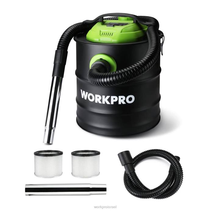 מוֹעִיל WORKPRO שואב אבק אפר בנפח 5.2 ליטר, שואב אבק אפר בהספק של 5.5 כוח סוס עם מסנן hepa כְּלִי L40Z212