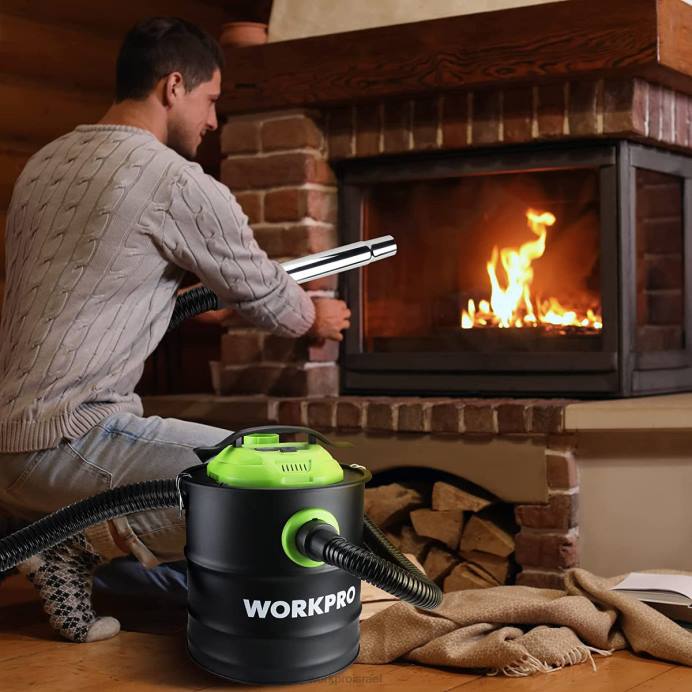 מוֹעִיל WORKPRO שואב אבק אפר בנפח 5.2 ליטר, שואב אבק אפר בהספק של 5.5 כוח סוס עם מסנן hepa כְּלִי L40Z212