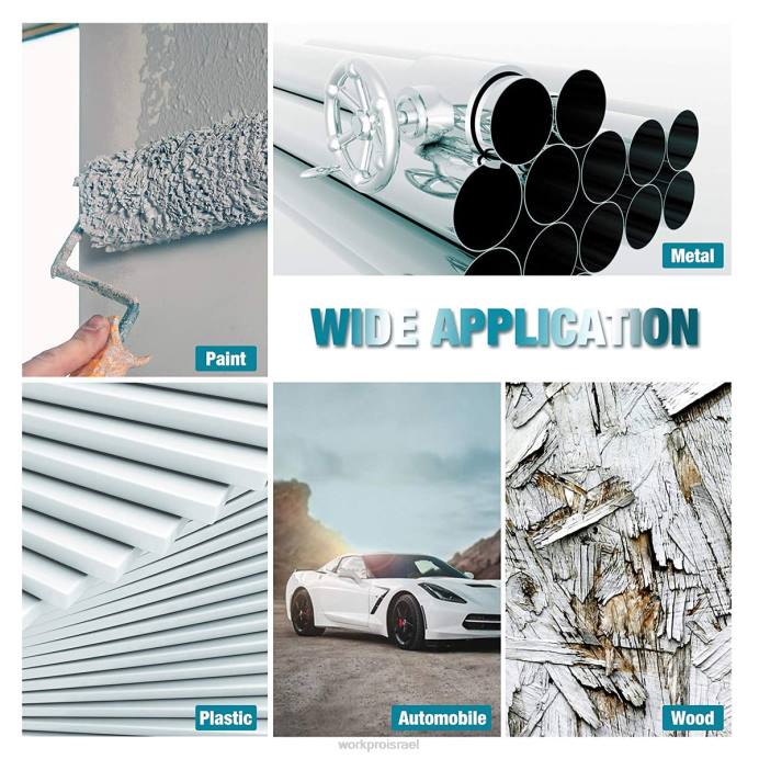 מוֹעִיל WORKPRO דיסק דש זירקוניה 5 חבילות, דיסק שיוף מטחנה זווית, גלגלי שיוף בגודל 4-1/2 אינץ' כְּלִי L40Z206