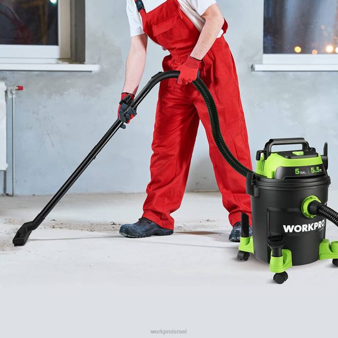 מורדן WORKPRO שואב אבק בחנות בנפח 5 ליטר, 5.5 כוח סוס לניקוי חנות עם מסנן hepa, צינור ואביזרים כְּלִי L40Z214