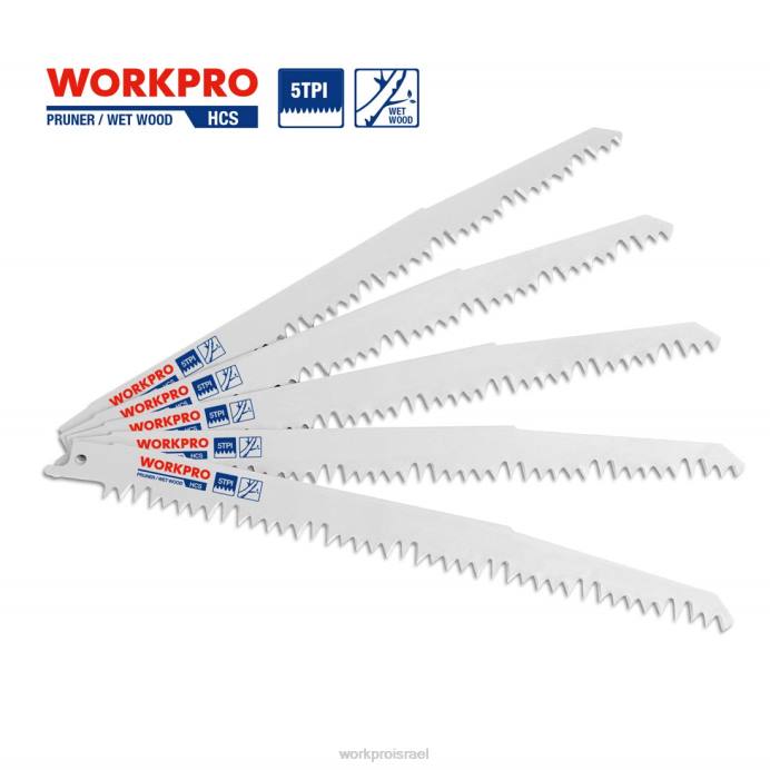 מוֹעִיל WORKPRO 5 יחידות סט להבי מסור גיזום עץ 9 אינץ' כְּלִי L40Z208