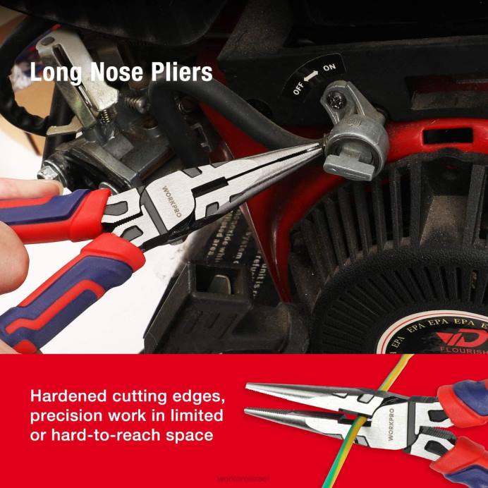 מוֹעִיל WORKPRO 5 יחידות צבת בנייה פרימיום cr-v סט עם נרתיק אחסון כְּלִי L40Z66