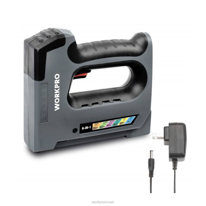 מוֹעִיל WORKPRO אקדח סיכות נטען אלחוטי 6 ב-1 3.6V כְּלִי L40Z166