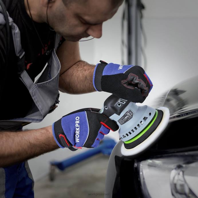 מורדן WORKPRO 6 אינץ' מלטש חיץ אלחוטי לרכב עם פעולה כפולה עם 2 יחידות סוללה נטענת 12V כְּלִי L40Z238