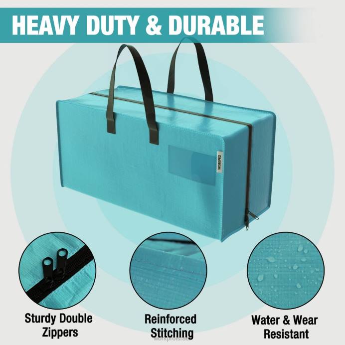 ורוד כחול WORKPRO 6 חבילות תיקי אחסון כבדים במיוחד עם רוכסנים וידיות נשיאה רצועות תרמיל אִחסוּן L40Z142