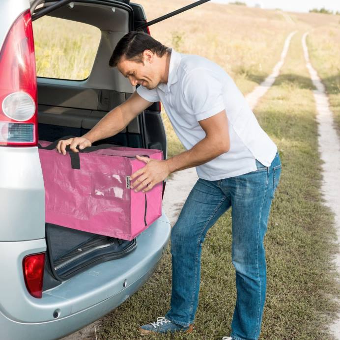 ורוד כחול WORKPRO 6 חבילות תיקי אחסון כבדים במיוחד עם רוכסנים וידיות נשיאה רצועות תרמיל אִחסוּן L40Z142