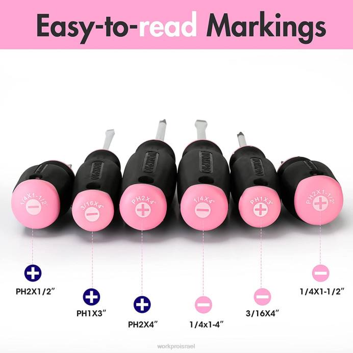 וָרוֹד WORKPRO סט מברגים מגנטיים 6 יחידות כְּלִי L40Z244