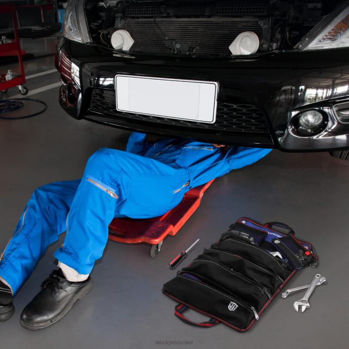 חָדָשׁ WORKPRO ארגונית שקיות רול אפ לכלי עבודה כבדים עם 6 כיסים ותיקי כלים ניתנים להסרה אִחסוּן L40Z32