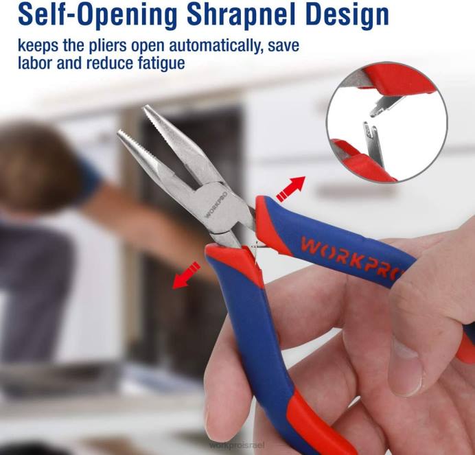 מוֹעִיל WORKPRO סט מיני צבת 6 יחידות עם נרתיק כְּלִי L40Z64