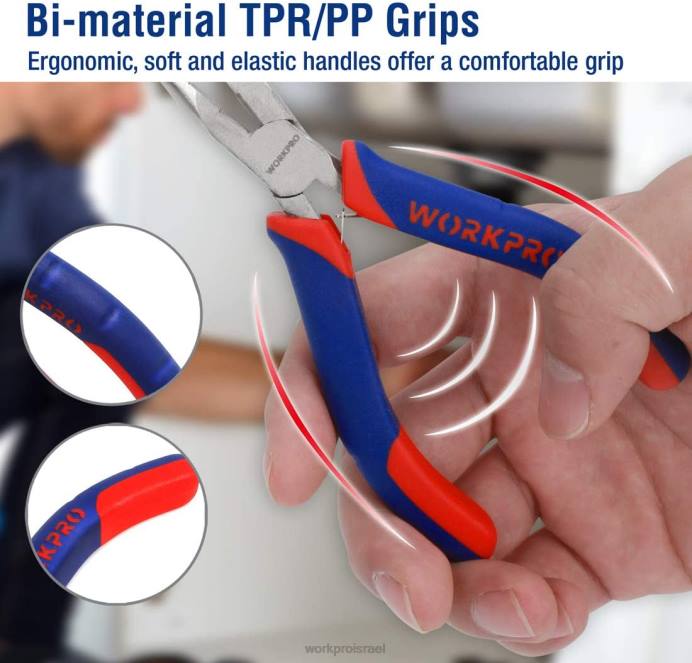 מוֹעִיל WORKPRO סט מיני צבת 6 יחידות עם נרתיק כְּלִי L40Z64
