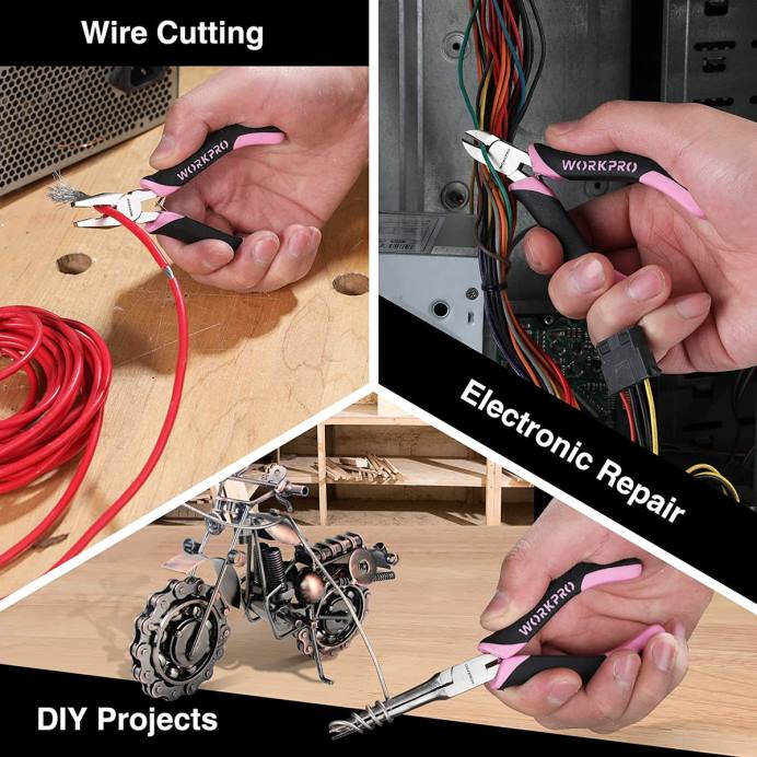 וָרוֹד WORKPRO סט מיני צבת 6 יחידות עם נרתיק כְּלִי L40Z65