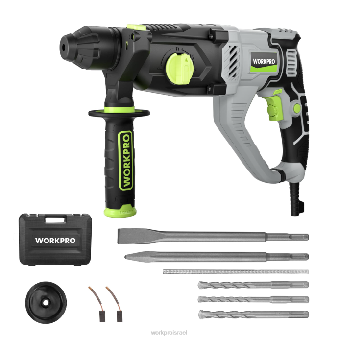 מוֹעִיל WORKPRO מקדחה סיבובית 7.5 אמפר 1-1/4 אינץ' פרימיום sds פלוס, גרסת חוטים קלה כְּלִי L40Z178
