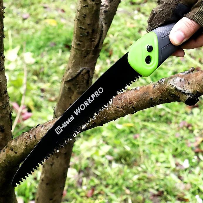 מוֹעִיל WORKPRO מסור מתקפל מסור גיזום ידני קומפקטי עם נעילת כפתור לחיצת להב 7 אינץ' כְּלִי L40Z270