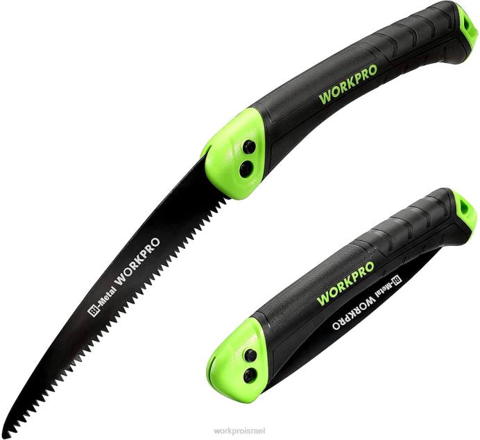 מוֹעִיל WORKPRO מסור מתקפל מסור גיזום ידני קומפקטי עם נעילת כפתור לחיצת להב 7 אינץ' כְּלִי L40Z270