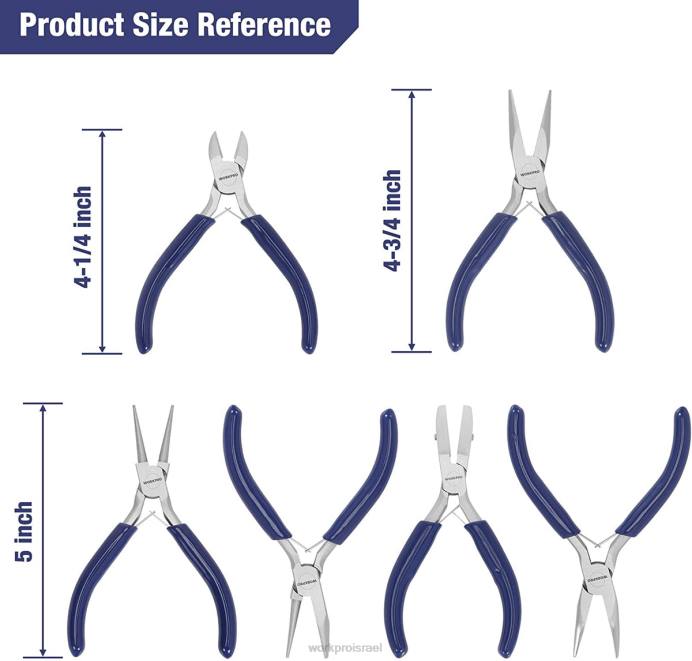 מוֹעִיל WORKPRO סט צבת תכשיטים 7 יחידות לכלים לייצור תכשיטים עם נרתיק נשיאה קל כְּלִי L40Z77