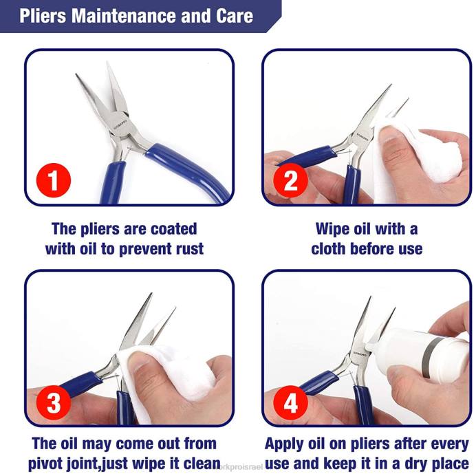 מוֹעִיל WORKPRO סט צבת תכשיטים 7 יחידות לכלים לייצור תכשיטים עם נרתיק נשיאה קל כְּלִי L40Z77