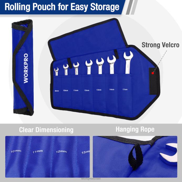 מוֹעִיל WORKPRO סט מפתחות שילוב של 7 חלקים כְּלִי L40Z85