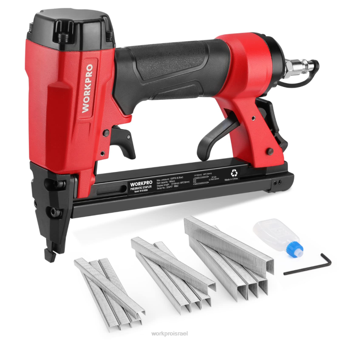 מורדן WORKPRO אקדח סיכות פניאומטי, מהדק ריפוד 8016/7116 כְּלִי L40Z182