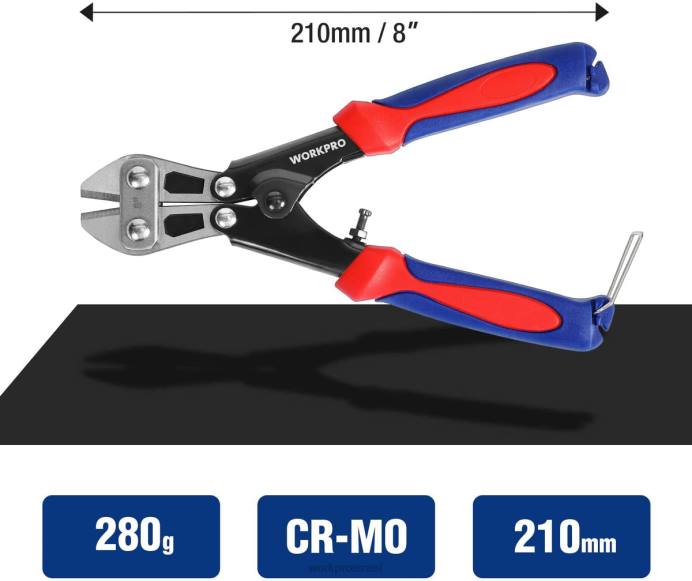 מורדן WORKPRO חותך ברגים מיני 8 אינץ'/210 מ