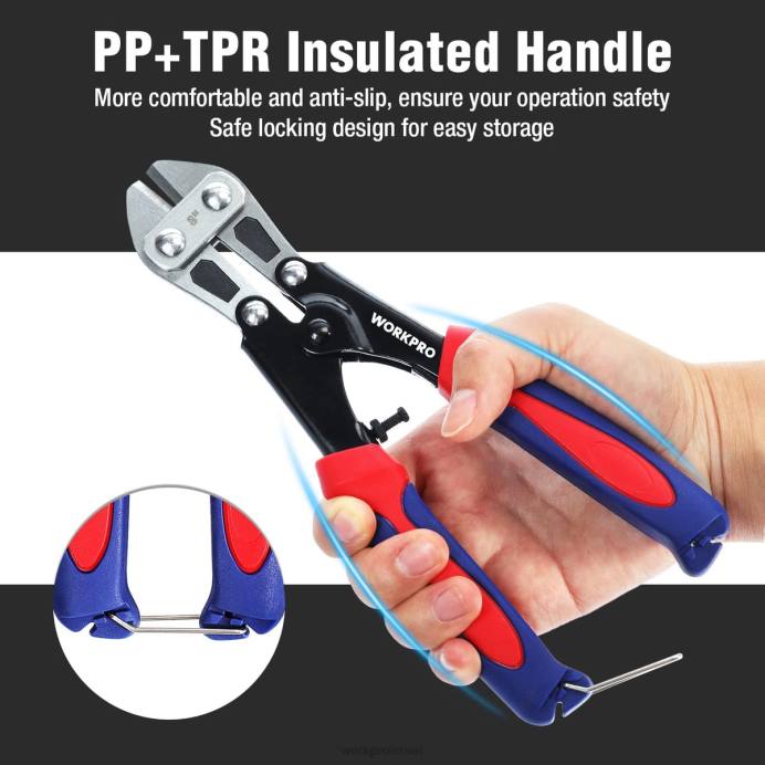מורדן WORKPRO חותך ברגים מיני 8 אינץ'/210 מ