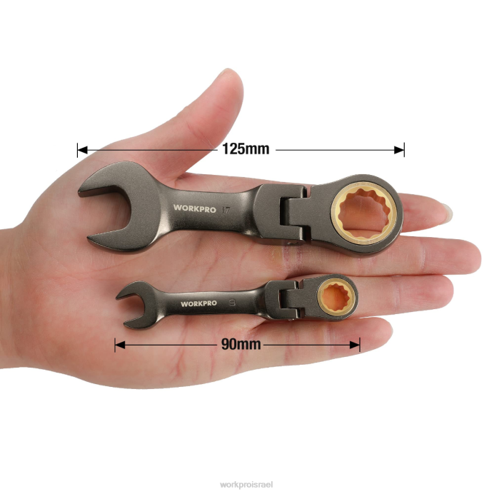 חָדָשׁ WORKPRO 8 יחידות סט מפתחות שילוב עם ראש גמיש קשוח כְּלִי L40Z82