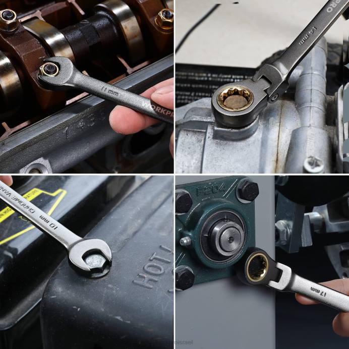 מוֹעִיל WORKPRO 8 יחידות מפתח ברגים משולב ראש גמיש עם תיק ארגונית כְּלִי L40Z86