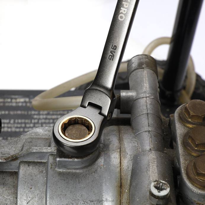 מוֹעִיל WORKPRO 8 יחידות מפתח ברגים משולב ראש גמיש עם תיק ארגונית כְּלִי L40Z86