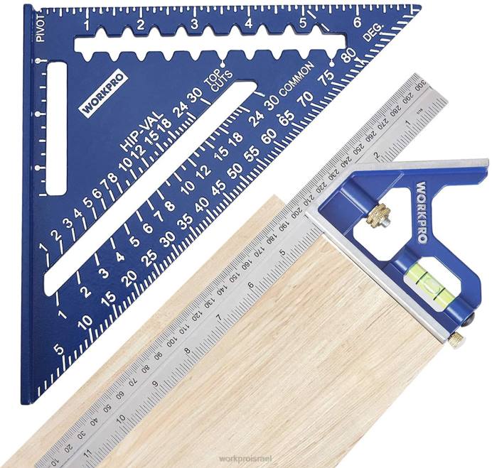 מוֹעִיל WORKPRO סט כלים ריבועי קורות ושילוב ריבועי כְּלִי L40Z104