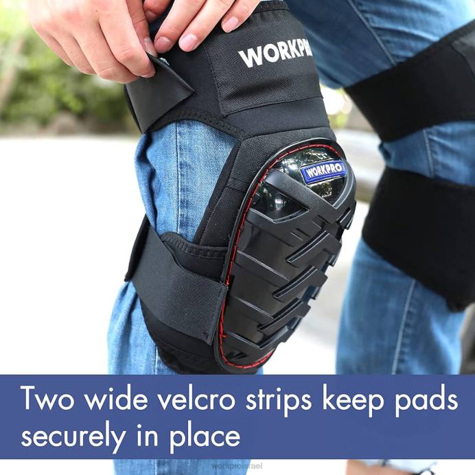 מורדן WORKPRO מגני ברכיים ג'ל עם רצועות נגד החלקה, מגני ברכיים מקצועיים לעבודה כְּלִי L40Z129