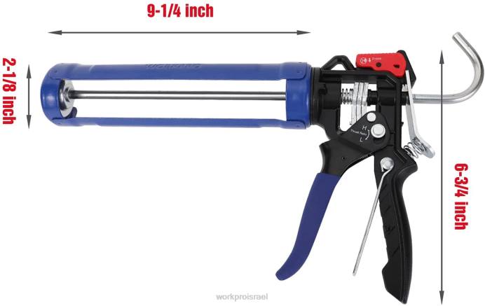 מוֹעִיל WORKPRO אקדח איטום מתכוונן ביחס דחף עבור צינורות איטום סטנדרטיים כְּלִי L40Z135