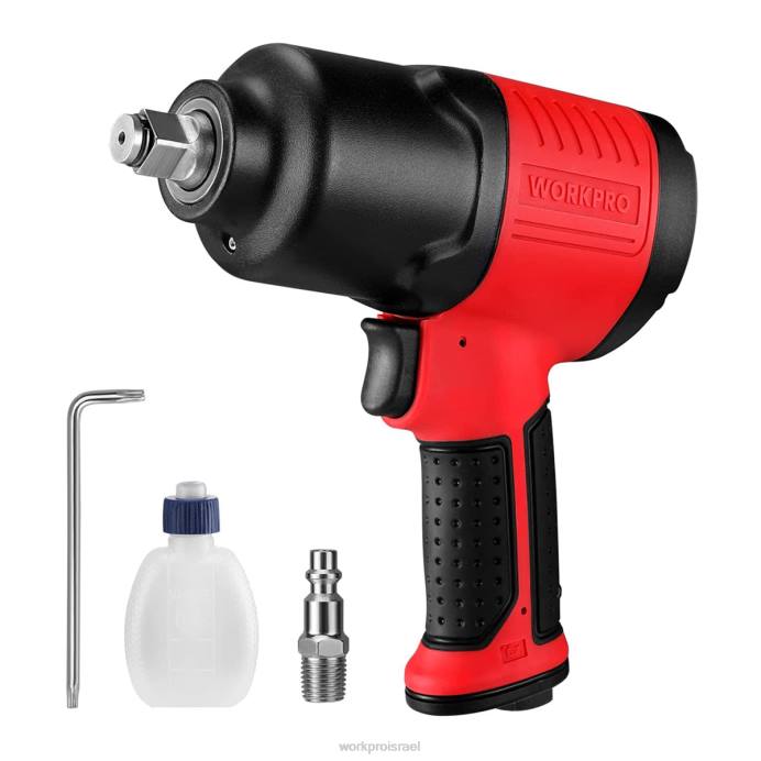 מוֹעִיל WORKPRO מפתח פגיעת אוויר להנעה להחלפת צמיגים לתיקון אוטומטי כְּלִי L40Z189