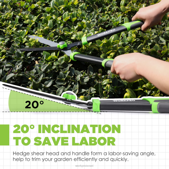 חָדָשׁ WORKPRO מזמר גידור ידני עם להב גלי וידית נוחה ארגונומית כְּלִי L40Z287