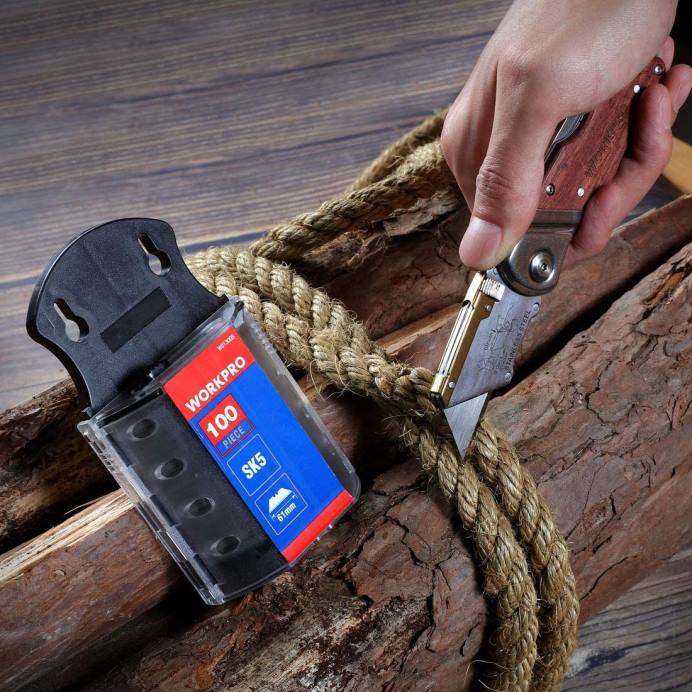 מורדן WORKPRO סכין שירות מתקפל ידית עץ חותך כבד כְּלִי L40Z39