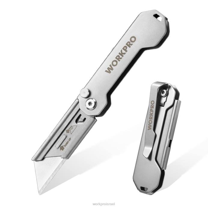 חָדָשׁ WORKPRO שינוי מהיר מתקפל סכין כיס מיני סכין מתקפל מנירוסטה עם תפס חגורה כְּלִי L40Z47