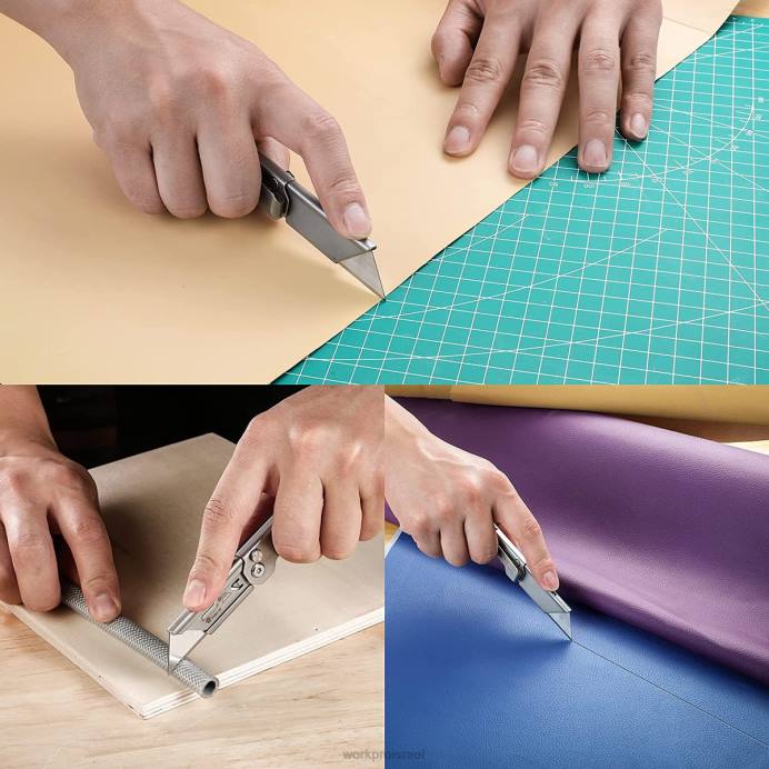 חָדָשׁ WORKPRO שינוי מהיר מתקפל סכין כיס מיני סכין מתקפל מנירוסטה עם תפס חגורה כְּלִי L40Z47