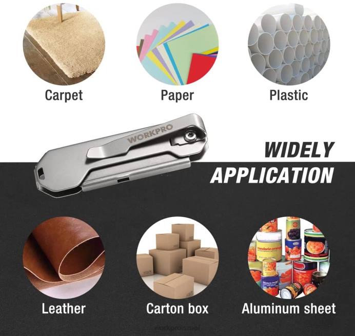 חָדָשׁ WORKPRO שינוי מהיר מתקפל סכין כיס מיני סכין מתקפל מנירוסטה עם תפס חגורה כְּלִי L40Z47