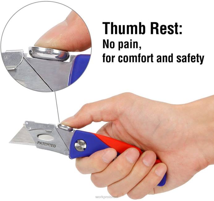 מוֹעִיל WORKPRO חותך תיבת החלפה מהירה של סכין שירות מתקפל כְּלִי L40Z50