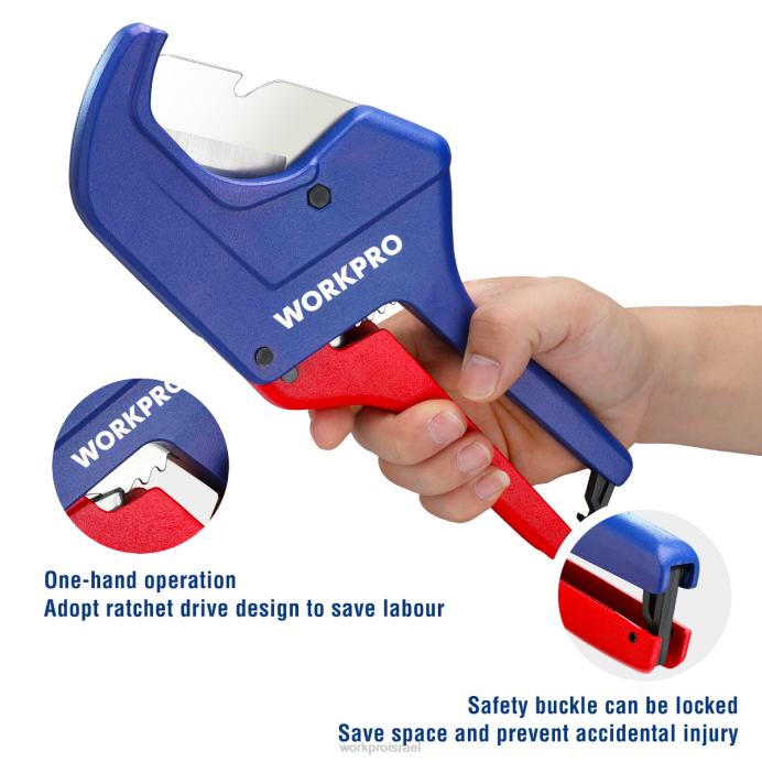 מוֹעִיל WORKPRO כלי חותך צינורות pvc מחגר כְּלִי L40Z155