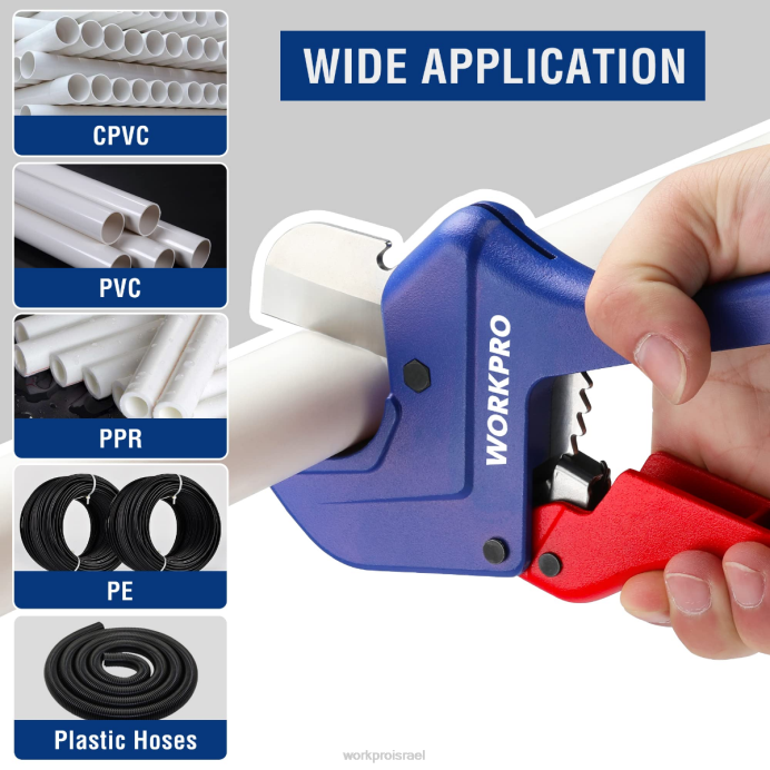 מוֹעִיל WORKPRO כלי חותך צינורות pvc מחגר כְּלִי L40Z155