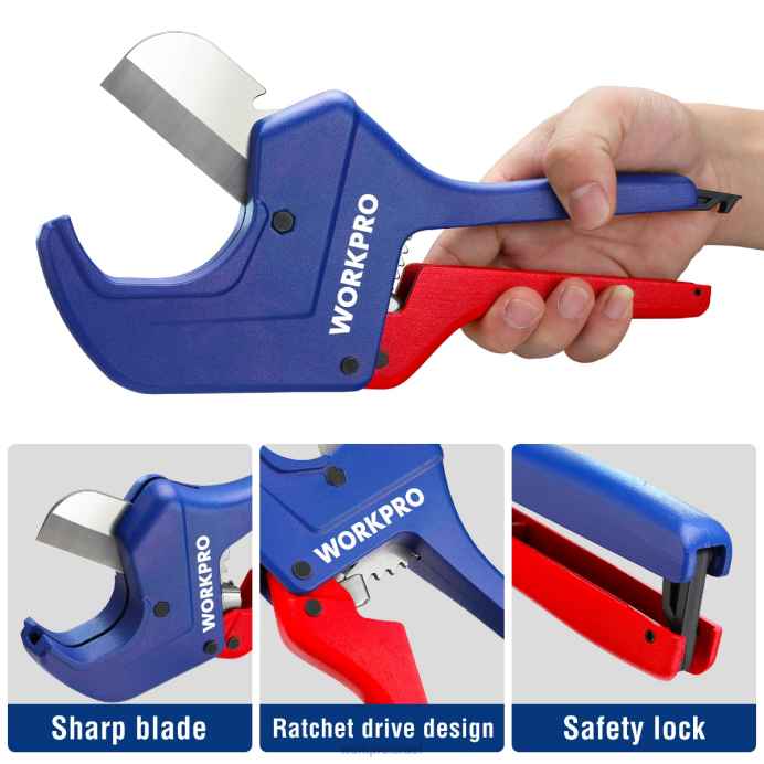 מוֹעִיל WORKPRO כלי חותך צינורות pvc מחגר כְּלִי L40Z155