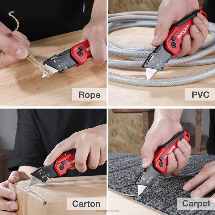 מורדן WORKPRO להבי סכין, מילוי להבי חותך קופסת פלדה sk5, גודל סטנדרטי עם מתקן אישי, חבילה של 50 כְּלִי L40Z55