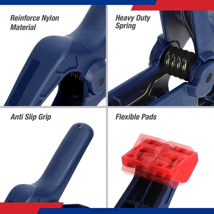 כְּחוֹל WORKPRO סט קפיצי ניילון 16 יחידות לאולפני צילום לעיבוד עץ ולעבודות עשה זאת בעצמך כְּלִי L40Z119