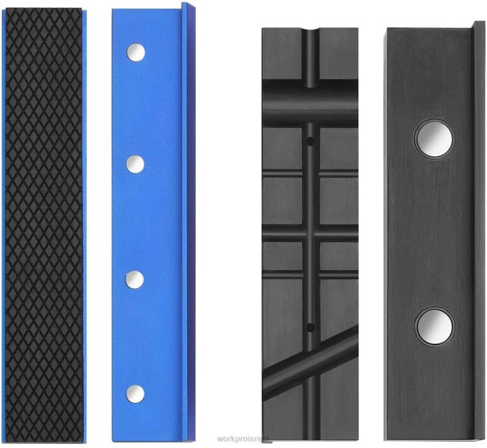 מורדן WORKPRO רפידות לסת של 2 זוגות, מגיני כיסויי לסת מגנטיים, רפידות לסת מרובות חריצים וסט רפידות אלומיניום כְּלִי L40Z117