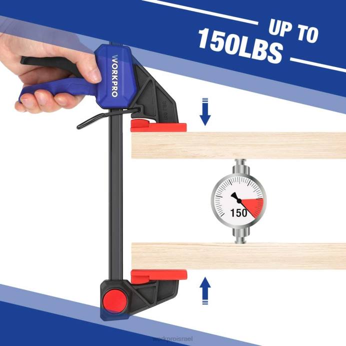 מוֹעִיל WORKPRO 6 יחידות מהדקי בר לעיבוד עץ כְּלִי L40Z115