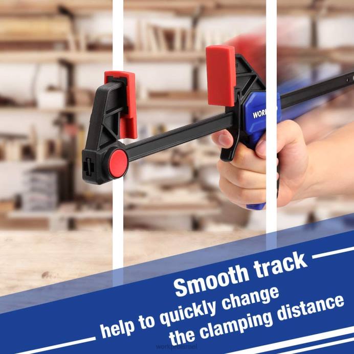 מוֹעִיל WORKPRO 6 יחידות מהדקי בר לעיבוד עץ כְּלִי L40Z115