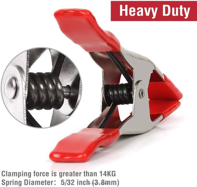 חָדָשׁ WORKPRO 8 יחידות מהדק קפיצי מתכת פלדה מצופה ניקל סט מהדקים כבדים 6-5/16 אינץ' לעיבוד עץ אוחז באולפני צילום קמפינג כְּלִי L40Z122